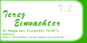 terez einvachter business card